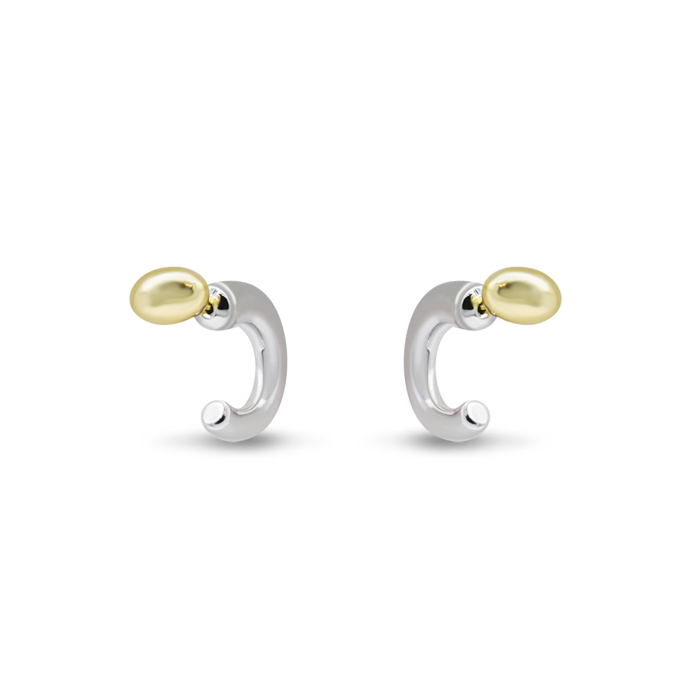 Minimalist Two-Tone Hoop