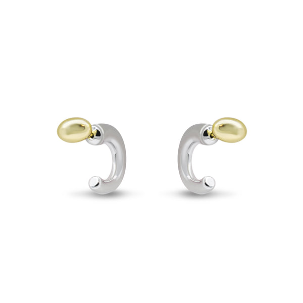 Minimalist Two-Tone Hoop