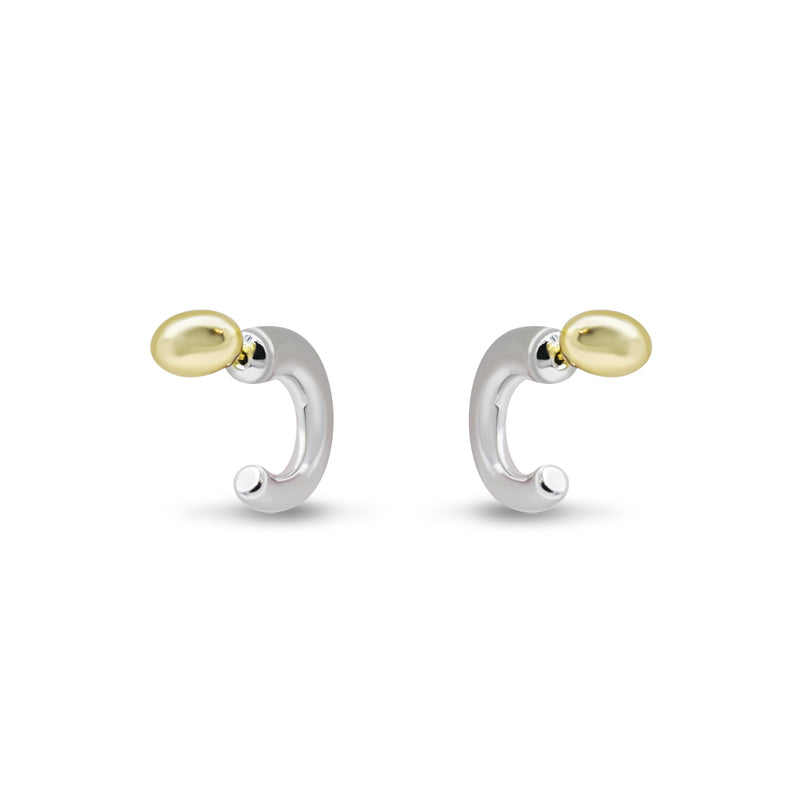 Minimalist Two-Tone Hoop