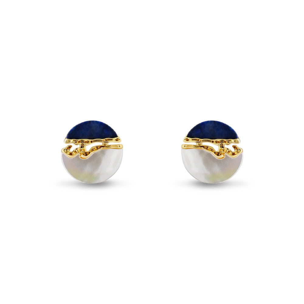 Lapis & Mother-of-Pearl Stud