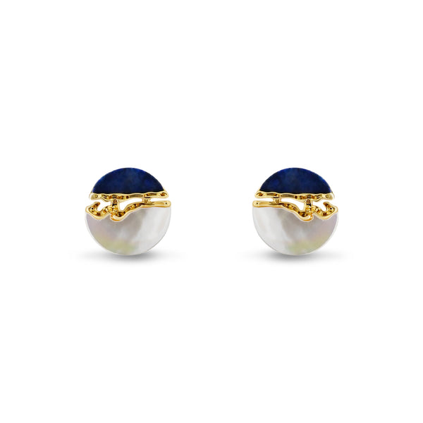 Lapis & Mother-of-Pearl Stud