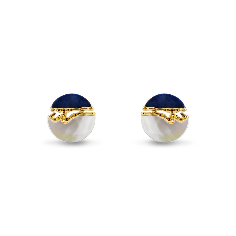 Lapis & Mother-of-Pearl Stud