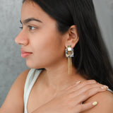 Gold & Abalone Shell Dangle