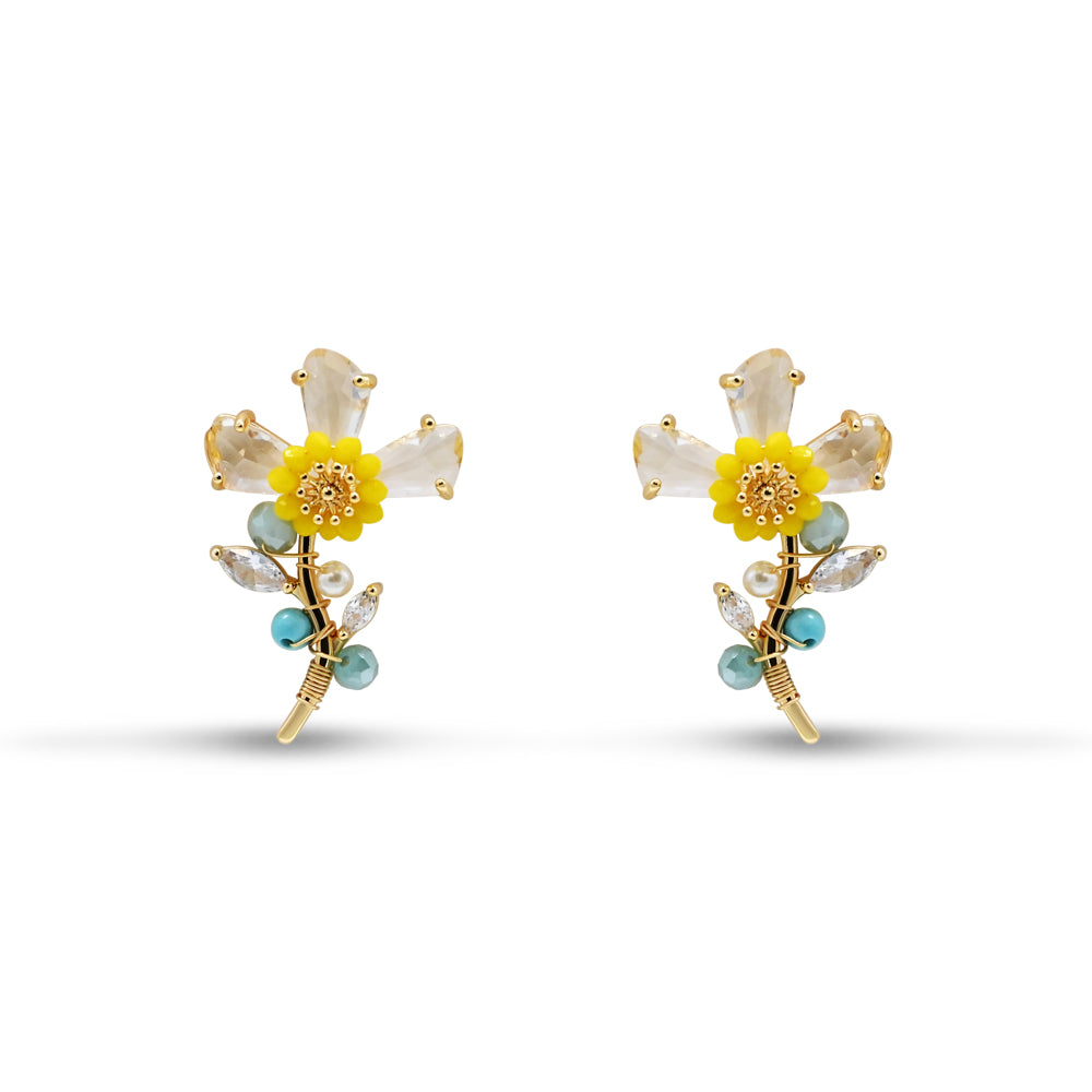 Floral Crystal & Bead