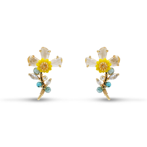 Floral Crystal & Bead