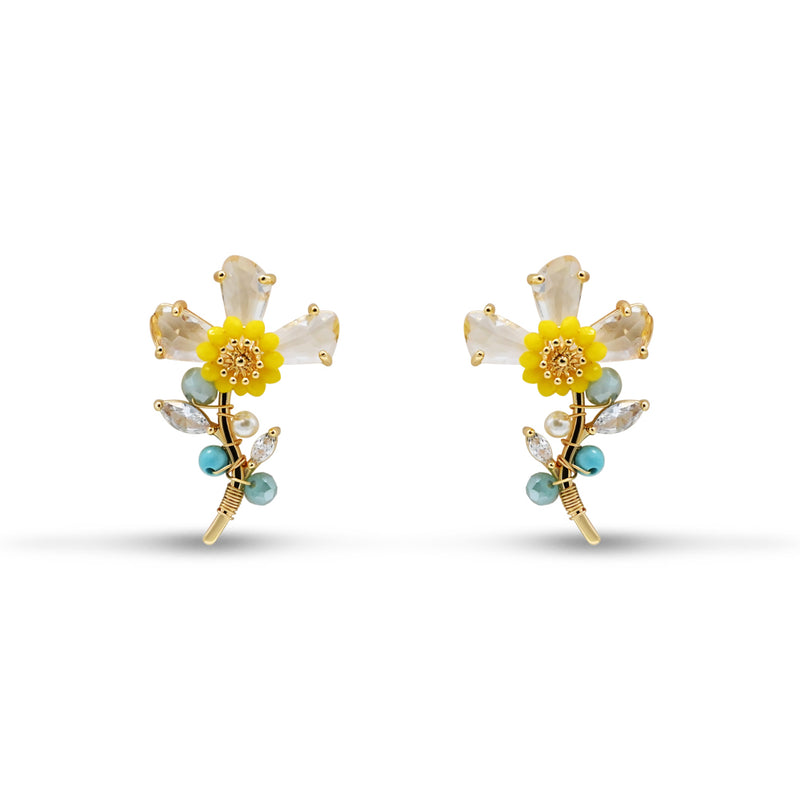 Floral Crystal & Bead