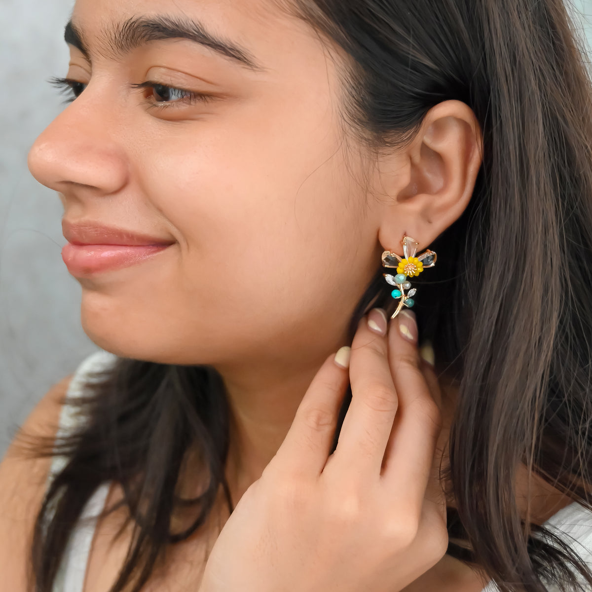 Floral Crystal & Bead