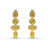Gold Textured Dangle