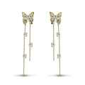 Butterfly Dangle with Sparkling Crystals