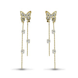 Butterfly Dangle with Sparkling Crystals