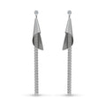 Silver Draped Chain Drop