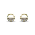 Gold & Diamond Circular Stud