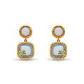 Gold & Enamel Drop