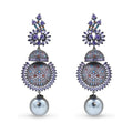 Blue & Multicolor Gemstone with Pearl Drop