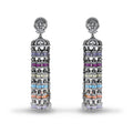 Multicolor Chandelier with Gemstone Strands