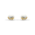 Baroque Pearl Heart Stud