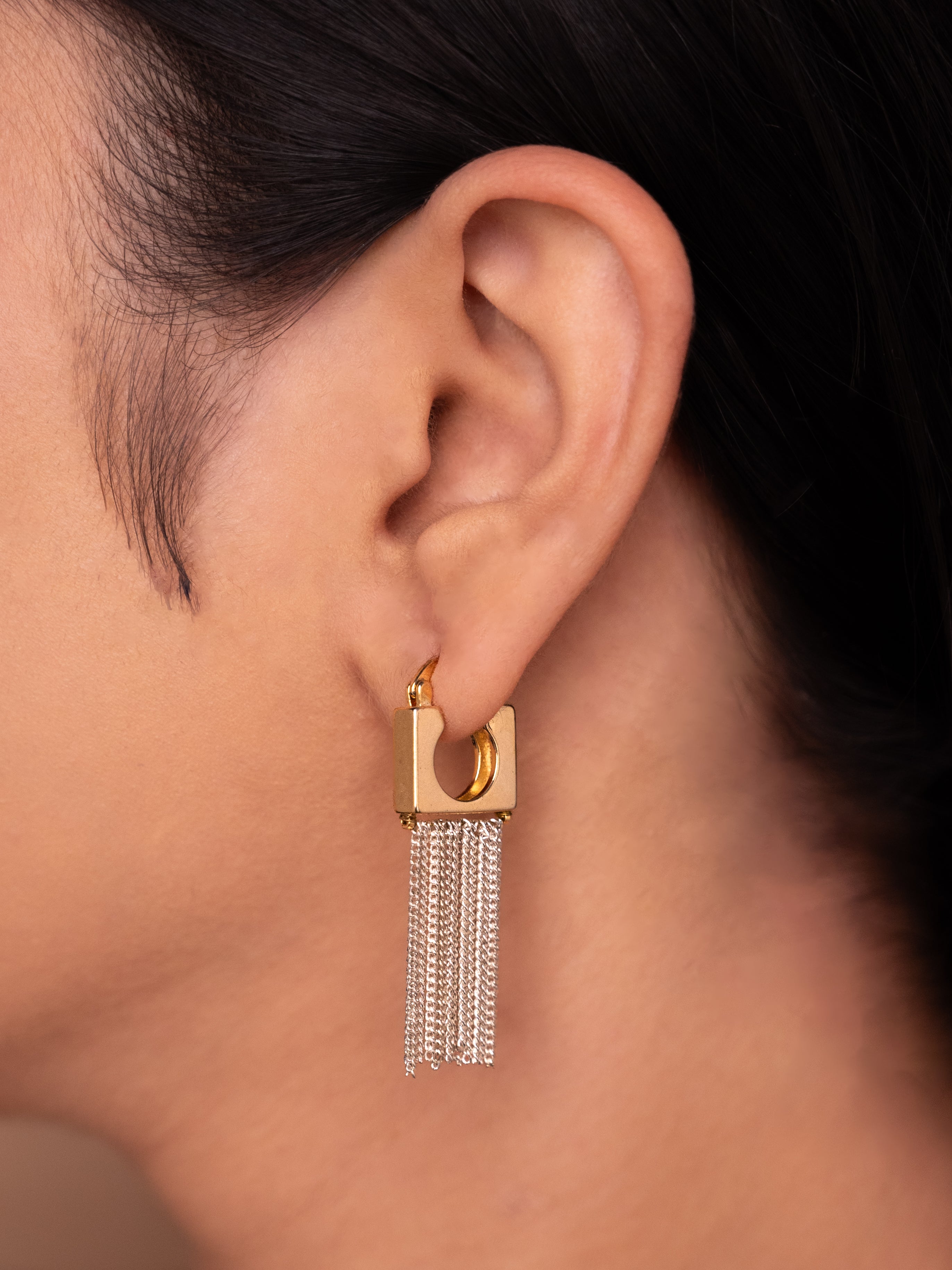 Silver Tassel Earrings