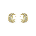Golden Rhinestone Hoops