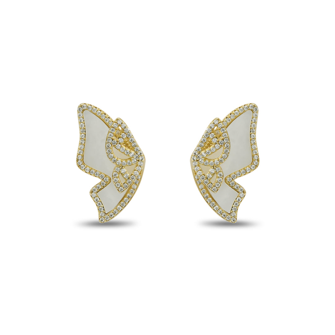 Angel Wing Earrings | 18k Gold Plated