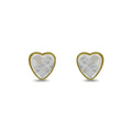 Pearl Heart Studs
