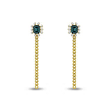 Emerald Cut Drop Chain