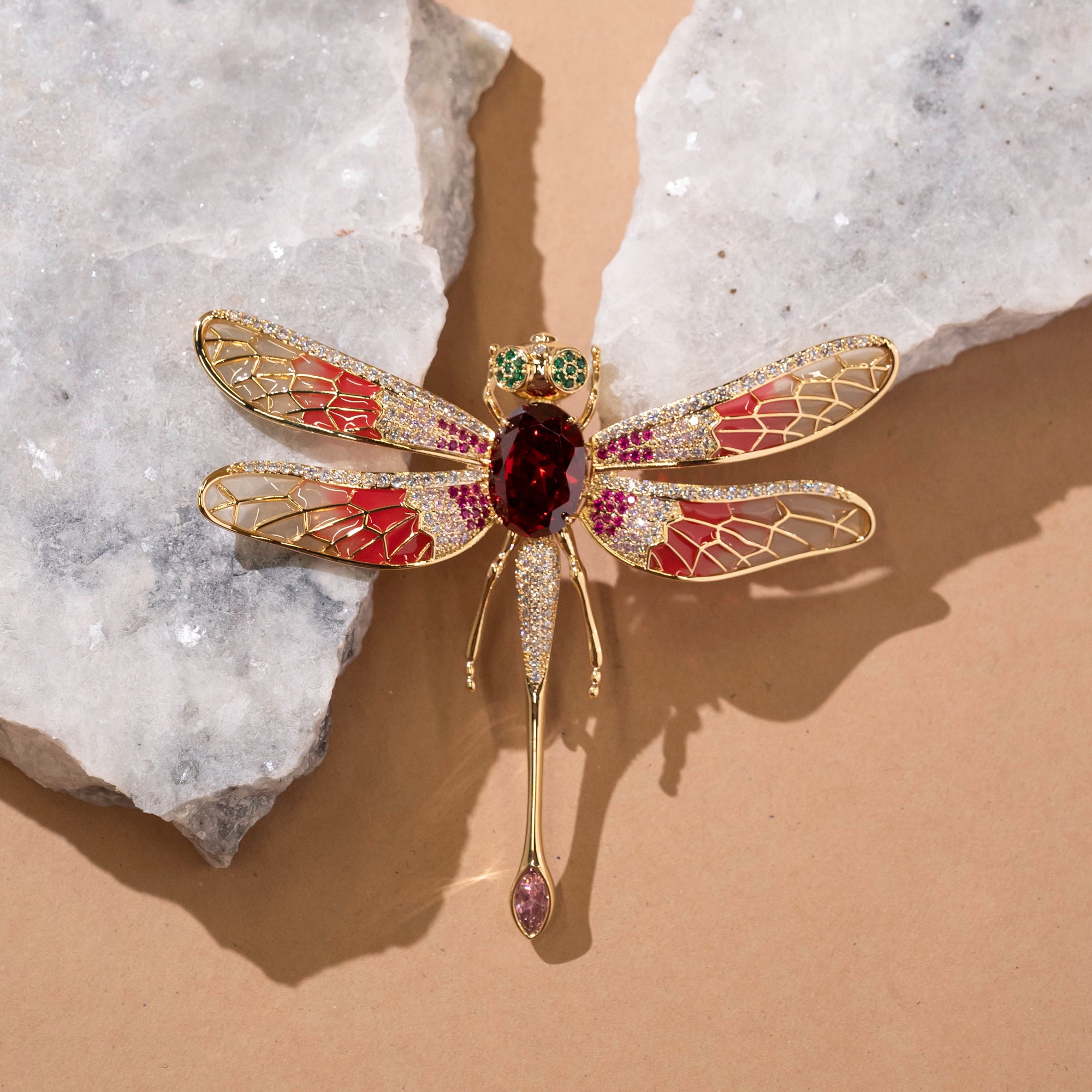 Large Dragonfly Brooch Pin