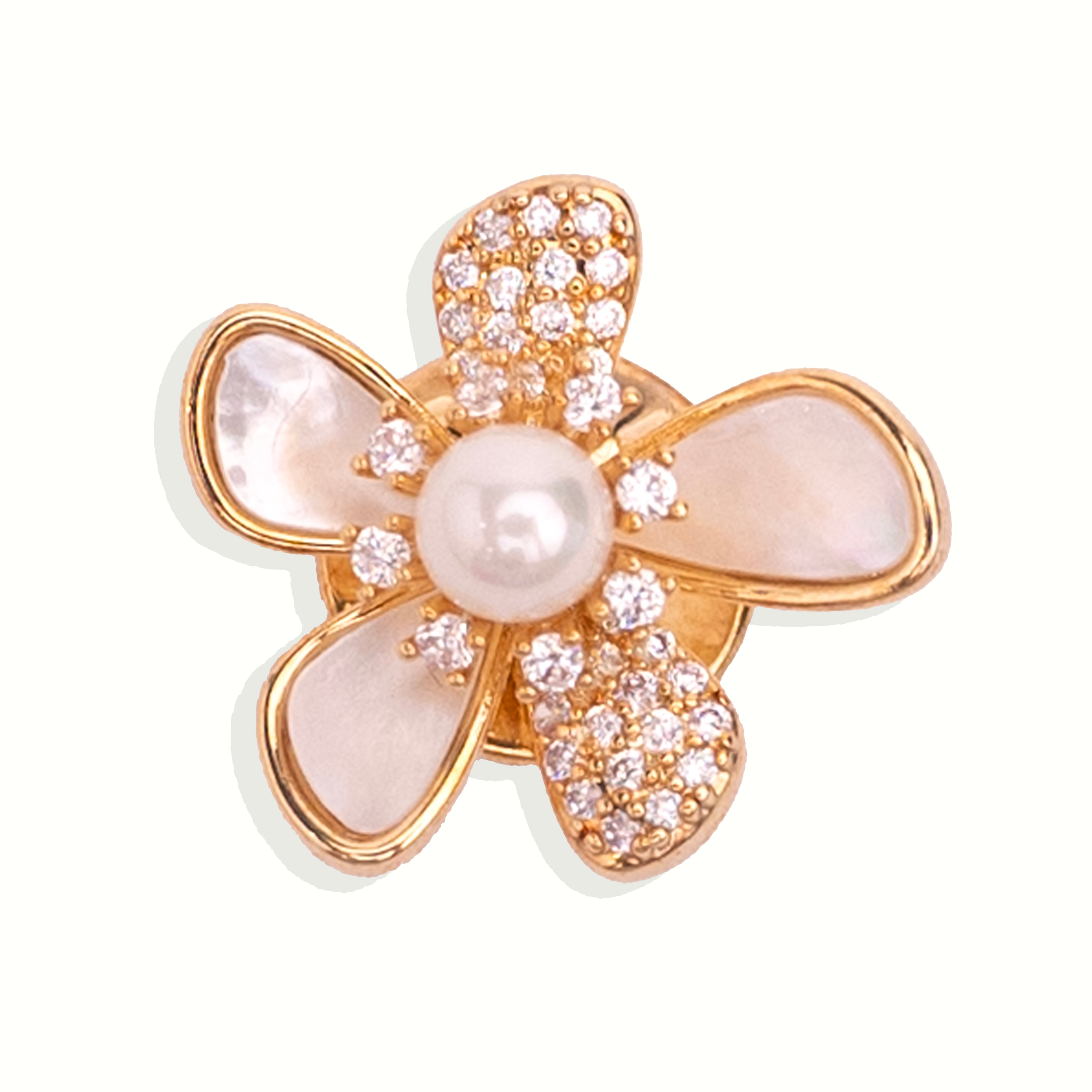 Mini Pearl Flower Brooch Pin