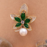 Green Agate Lotus Flower
