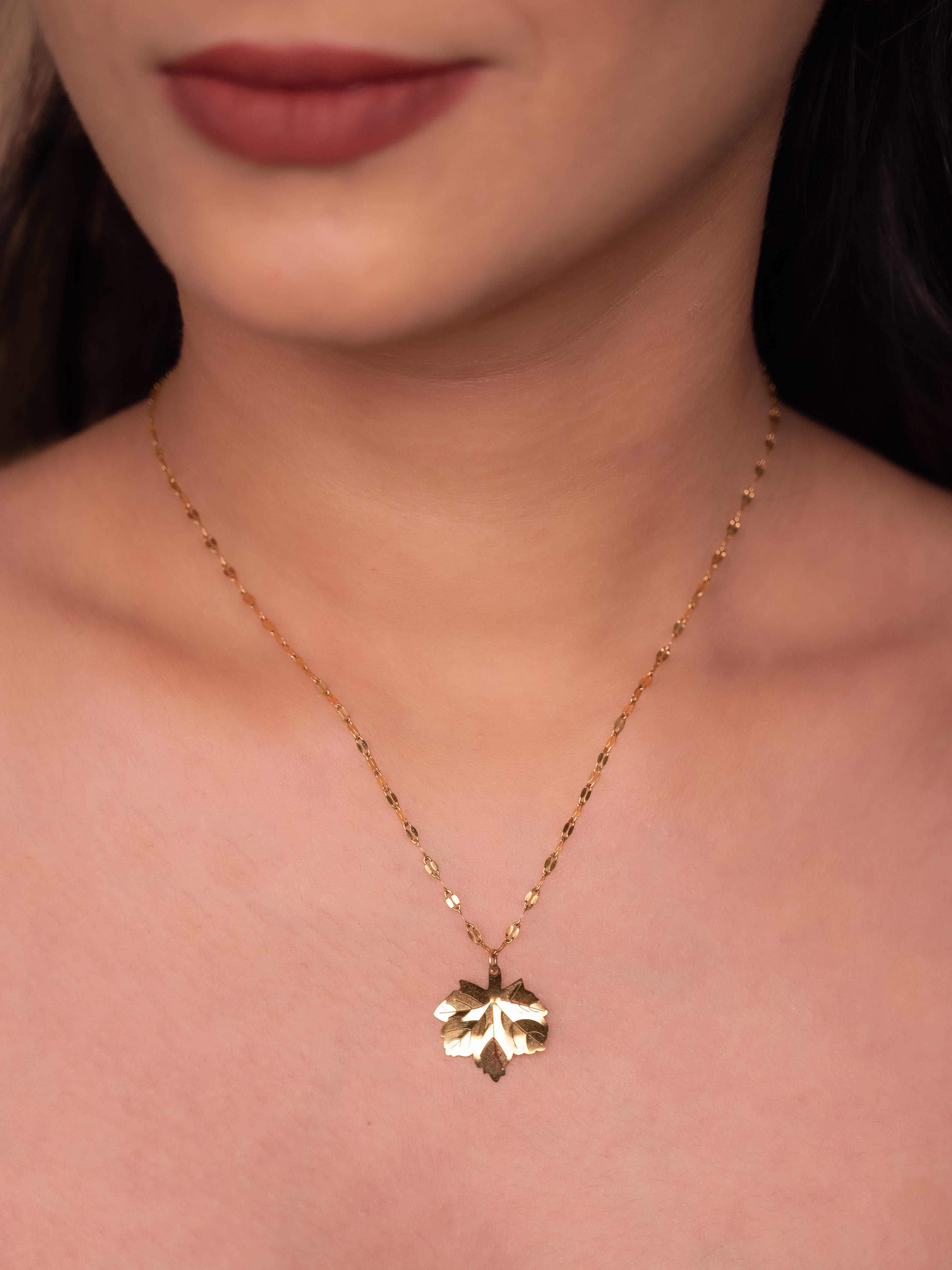 Maple Leaf Necklace | 18k Gold Plated