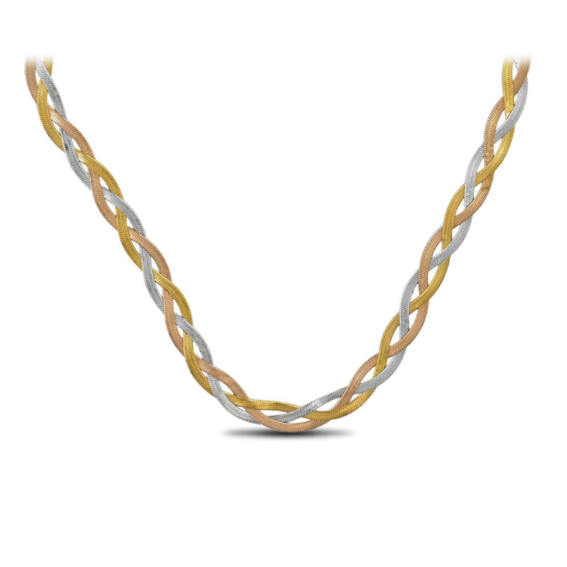 Tri-Color Spiral Twist Chain