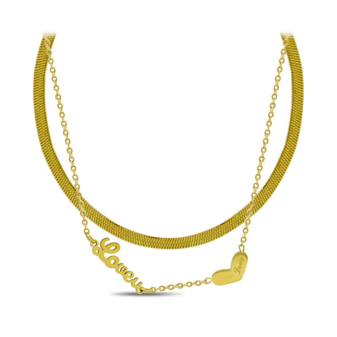 Forever Love Necklace | 18k Gold Plated