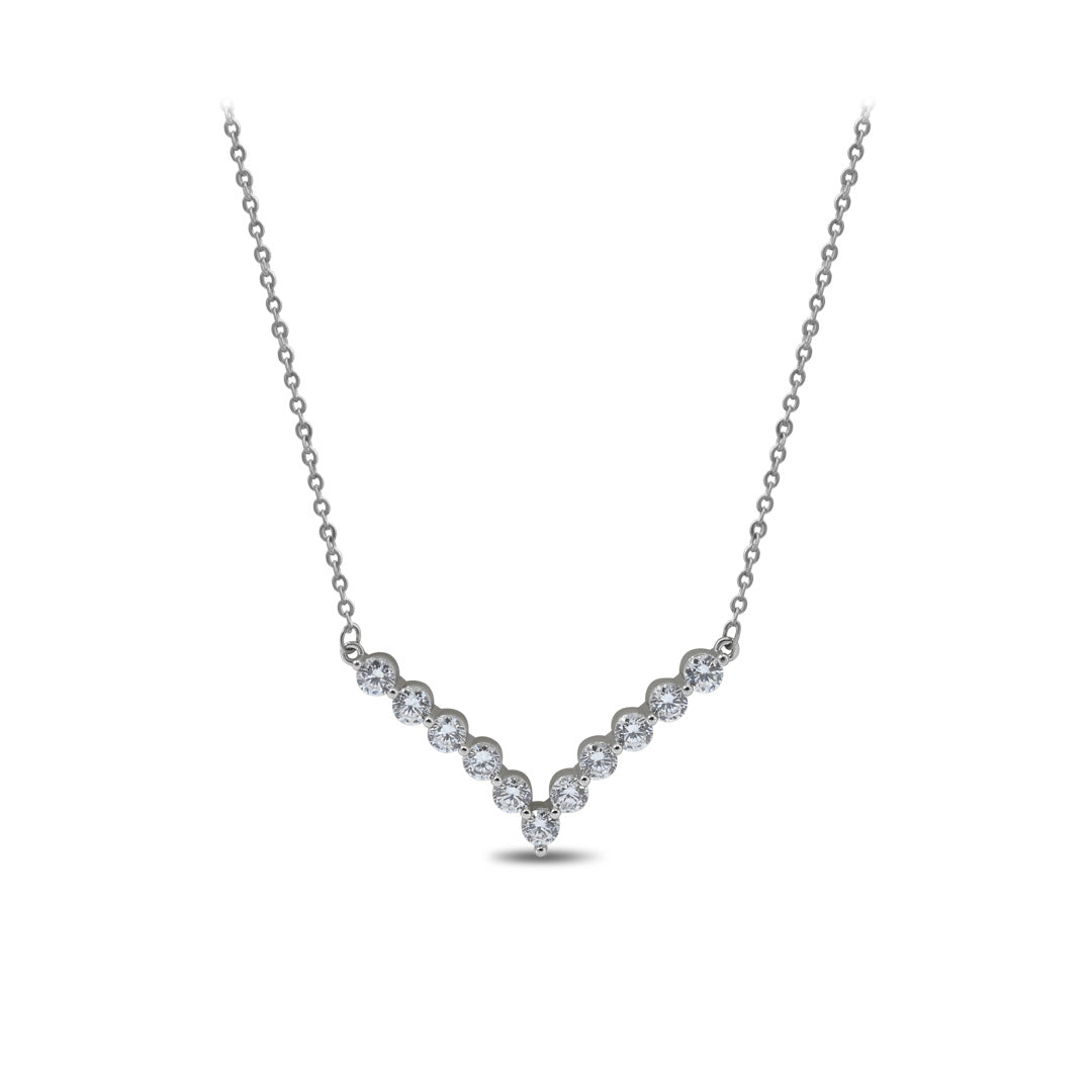 V Style Pendant Necklace