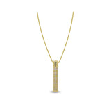 Vertical Pole Diamond Pendant