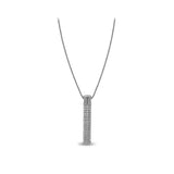 Vertical Pole Diamond Pendant