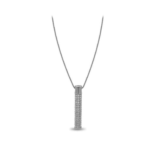 Vertical Pole Diamond Pendant