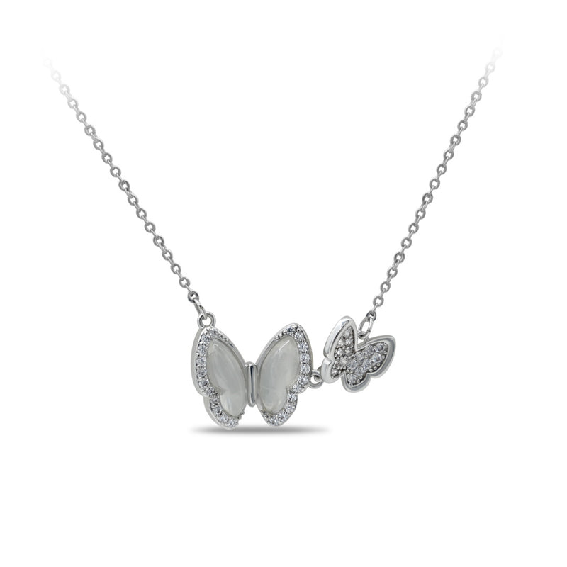 Diamond Butterfly Pendant