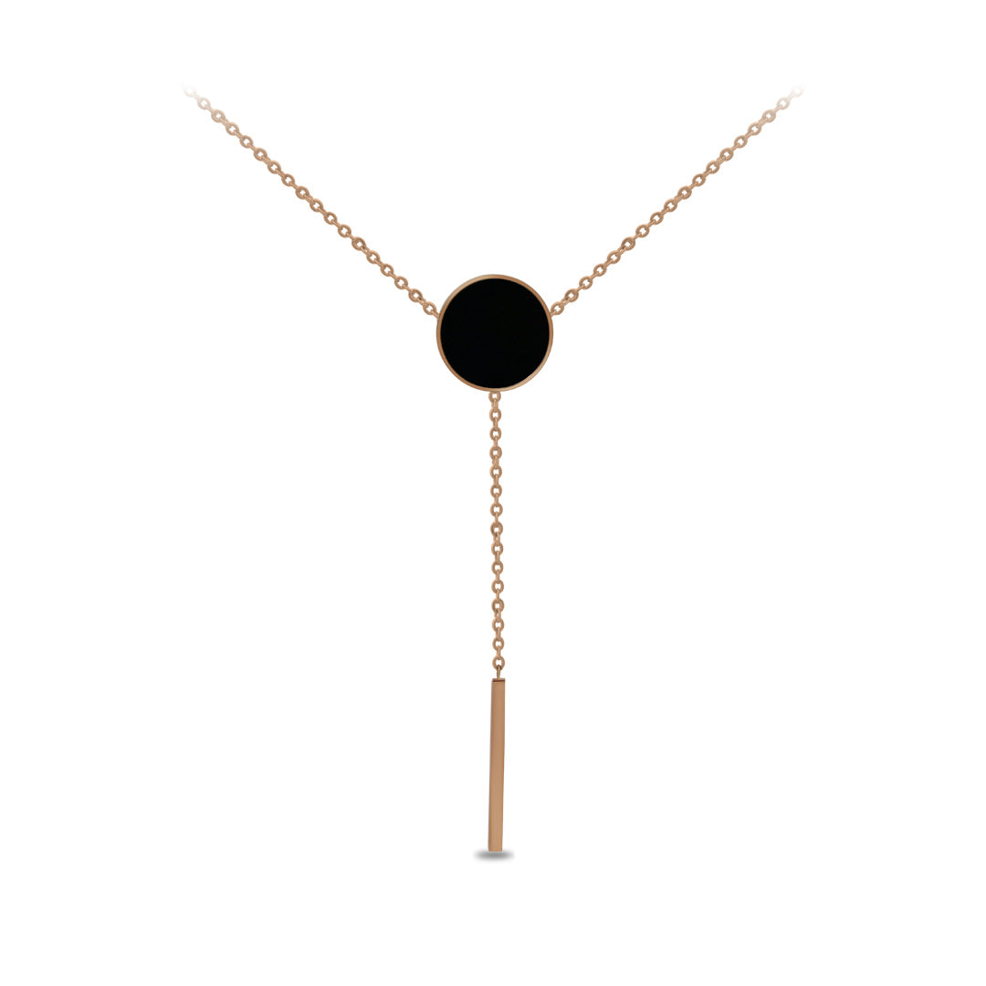 Mysterious Black Dot Necklace | 18k Gold Plated