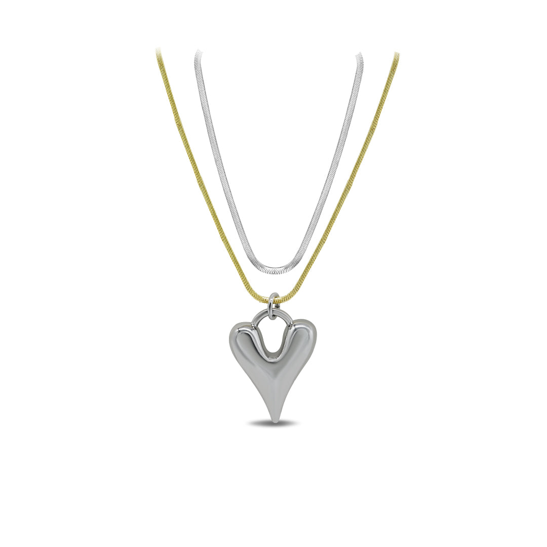 Double Layered Heart Chain