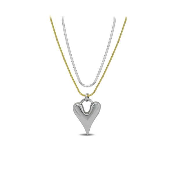 Double Layered Heart Chain