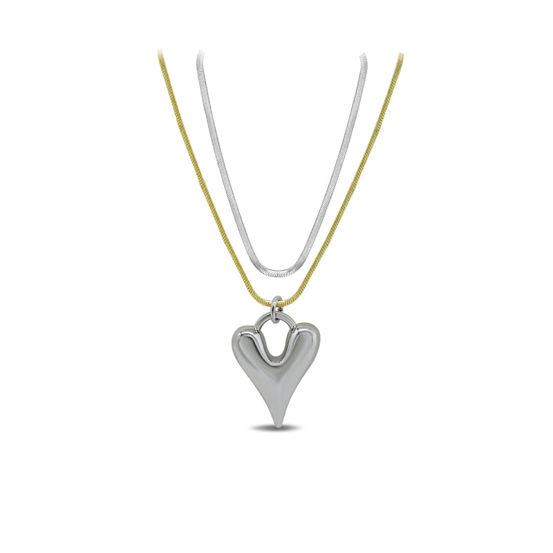 Double Layered Heart Chain