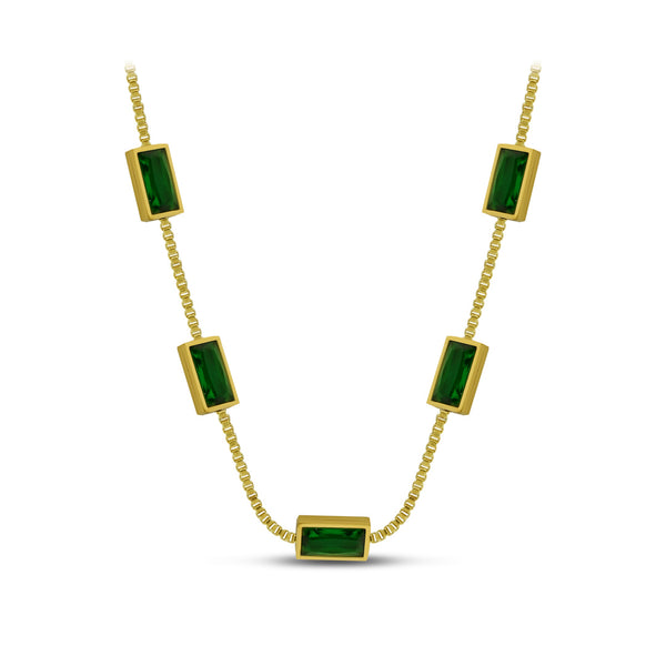 Rectangular Green Gemstone