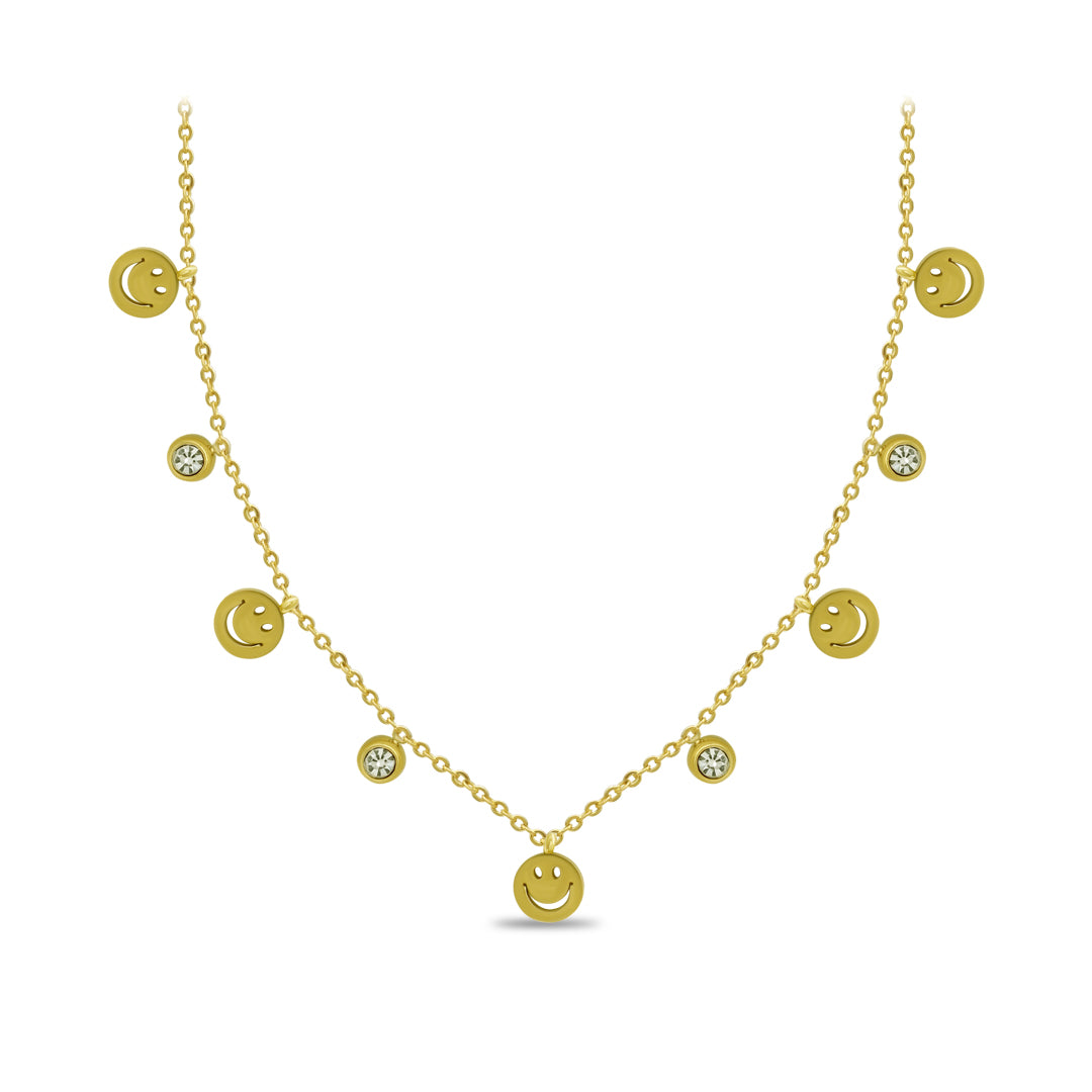 Smiley Necklace | 18k Gold Plated