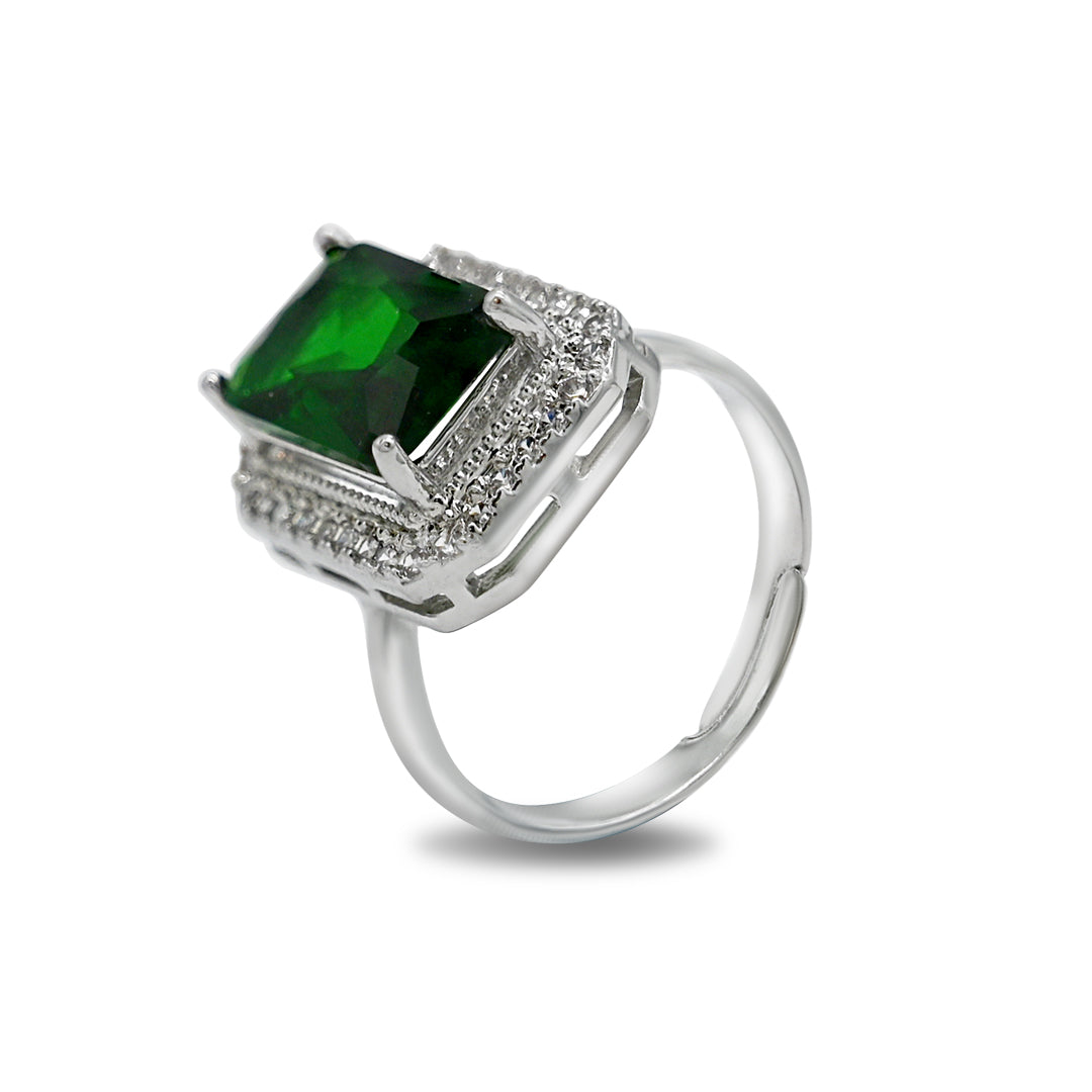 Emerald Stone Silver