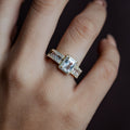 Silver Emerald CZ
