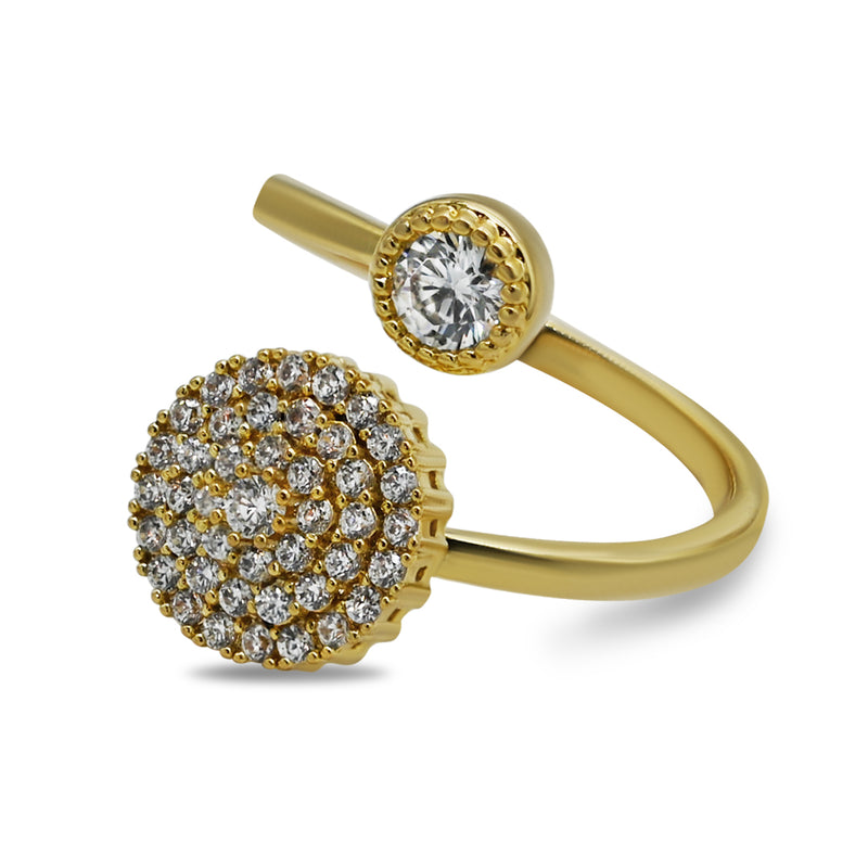 CZ Stone-Studded Open