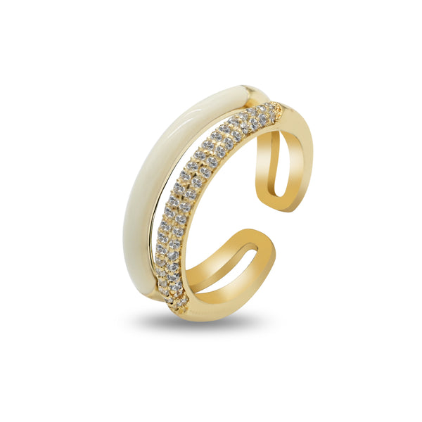 Enamel and Diamond Layered