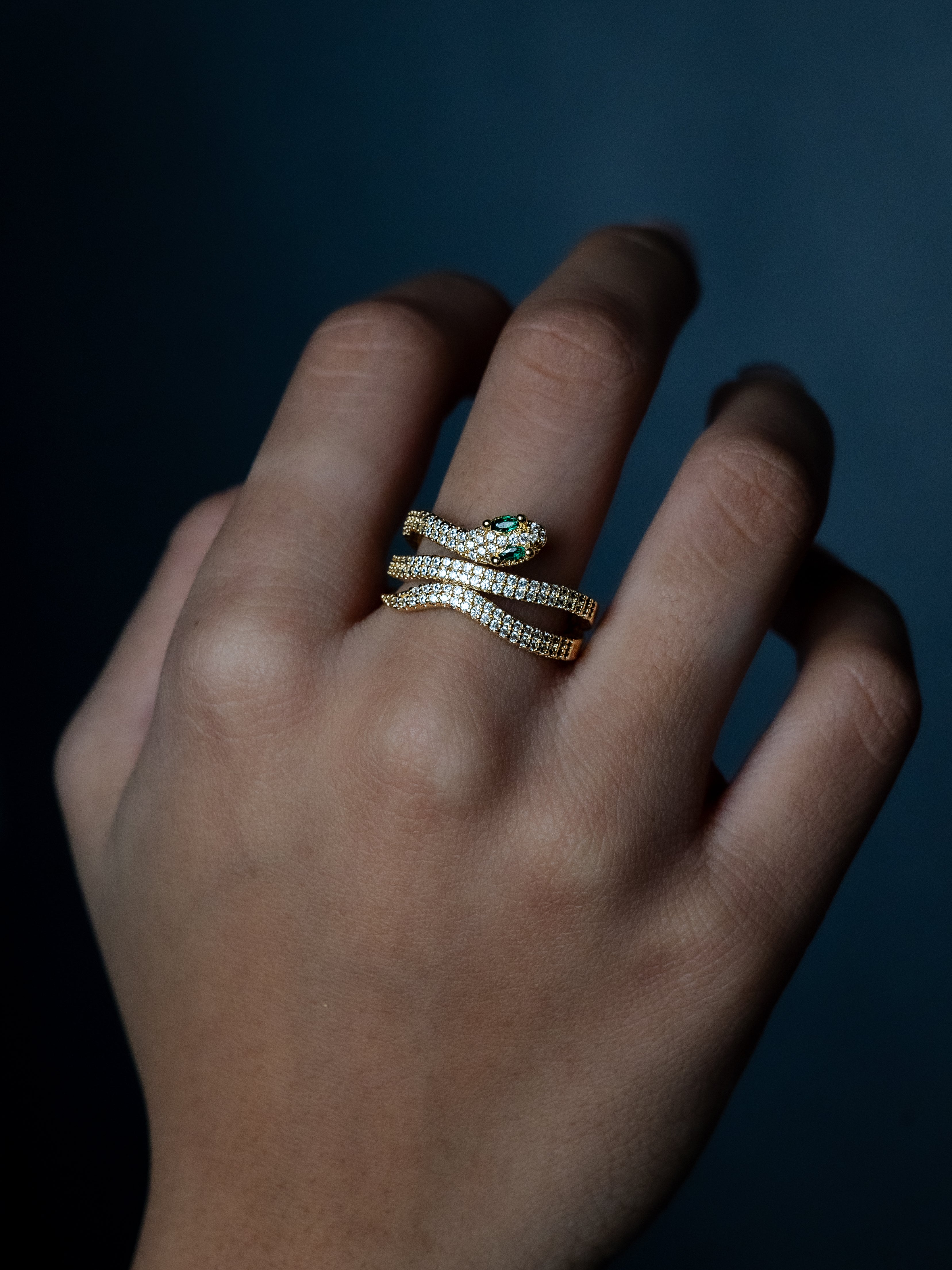 The Cobra Ring | 18k Gold Plated