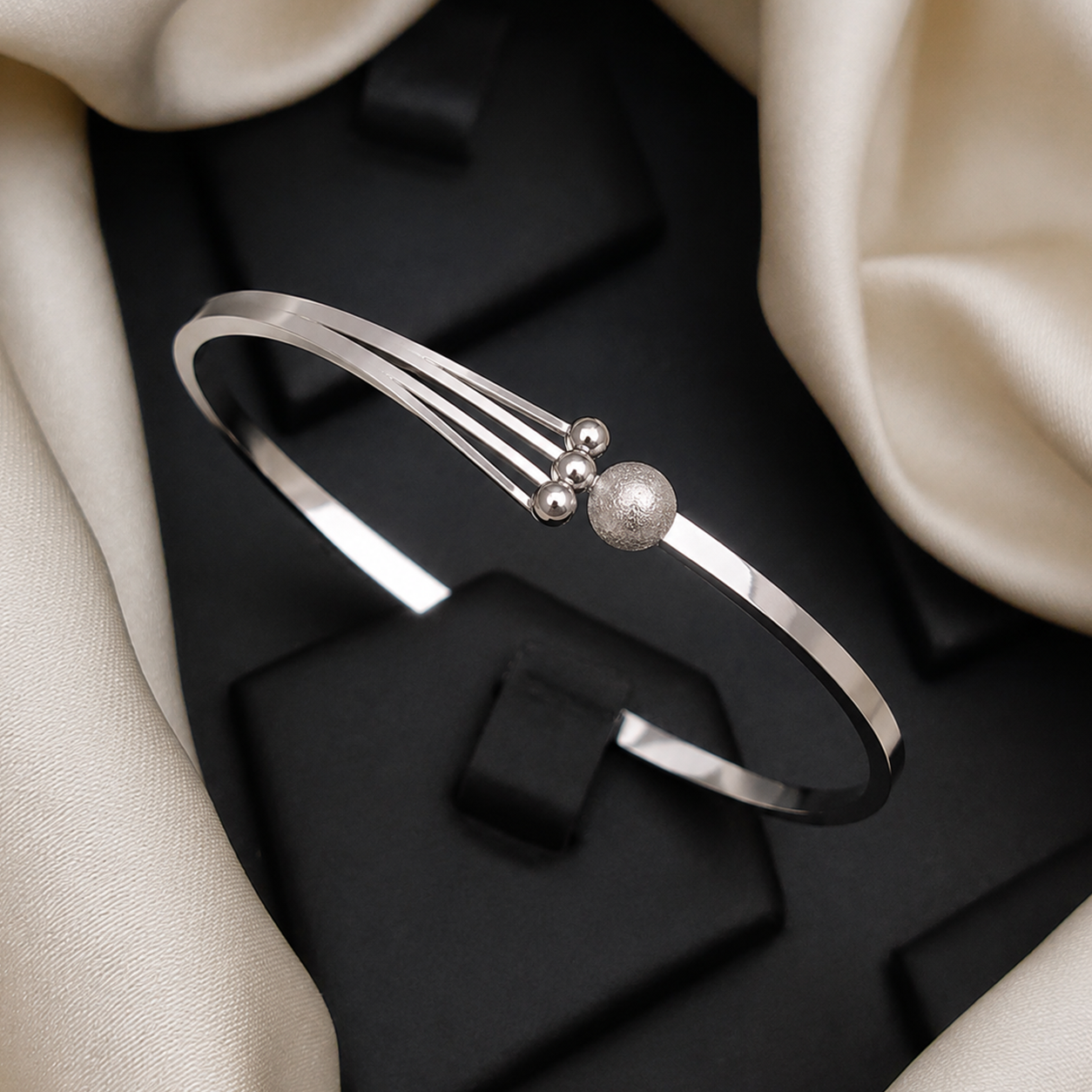 Silver Trident Bracelet
