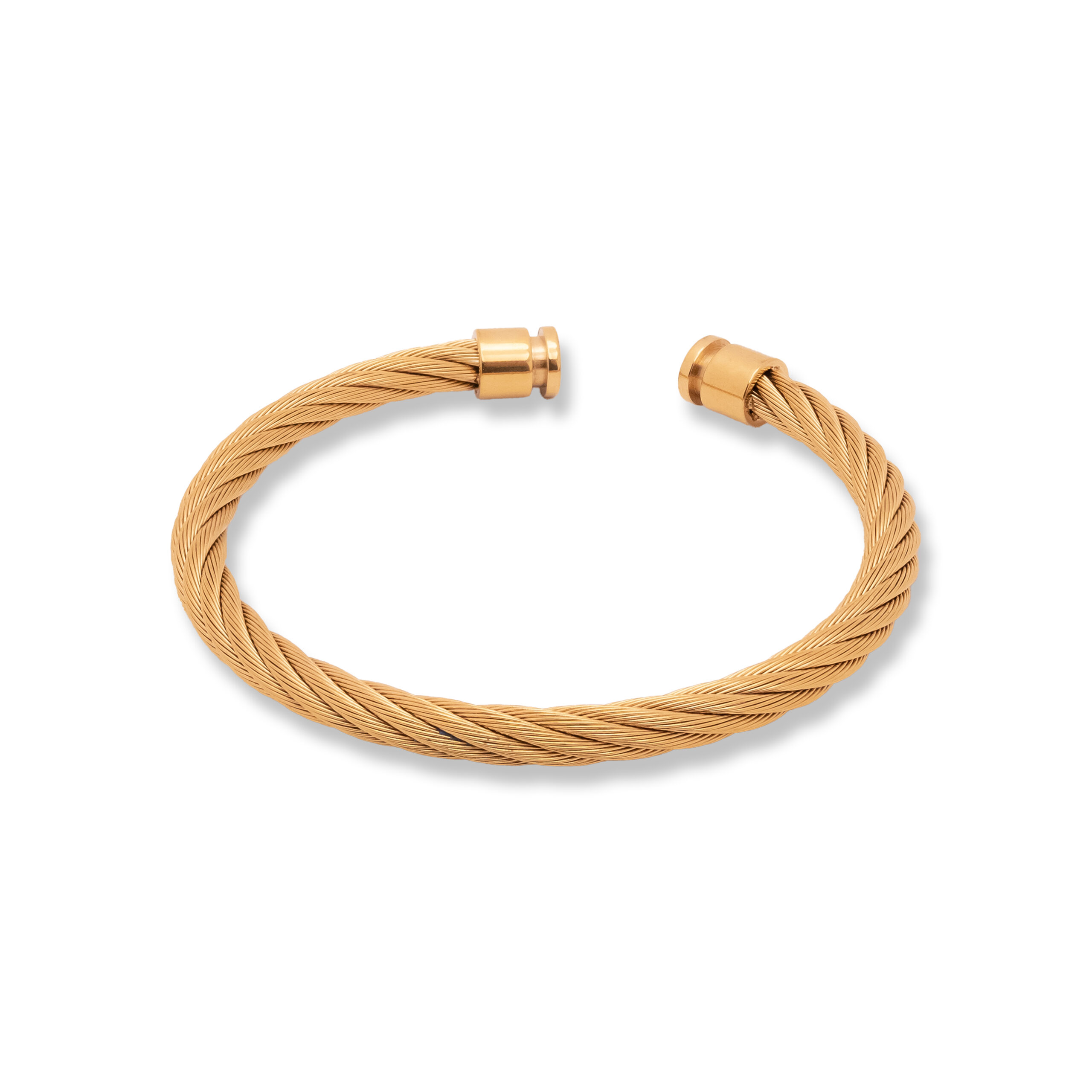 Twisted Gold Cable Bracelet