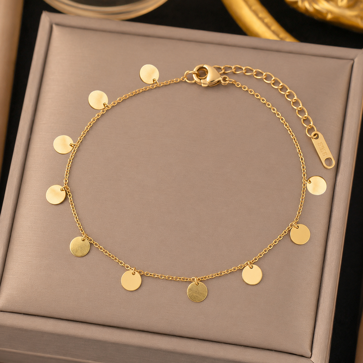 Disc Charm Bracelet